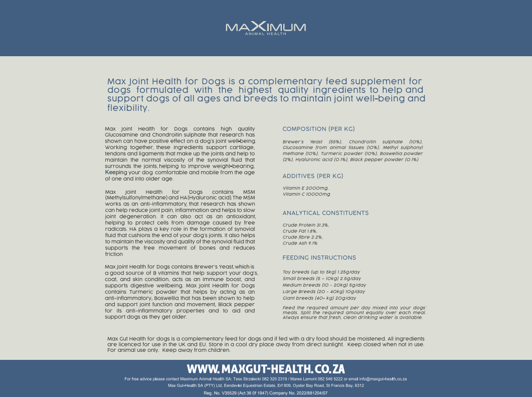 Max Joint Health for Dogs - Image 3